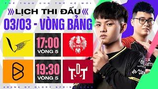 VGM vs HQ | BOX vs TDT  - ĐẤU TRƯỜNG DANH VỌNG MÙA XUÂN 2023 - VÒNG BẢNG NGÀY 03/03