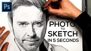 How to Turn a Photo into Pencil Drawing Sketch Effect in Photoshop