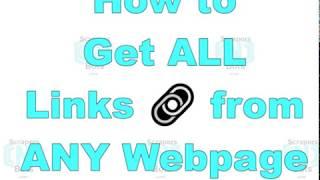 Get/Extract ALL Links/URL's from a Web Page