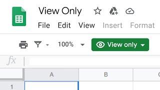 [Google Sheets] How To Edit View Only And Comment Only Files In Google Sheets.