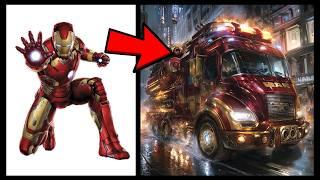 AVENGERS But SUPER FIRE TRUCK VENGERS  All Characters (marvel & DC) Epic Transformations 2024