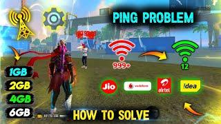 High Ping Problem In Free Fire | Free Fire Ping Problem Solution | Free Fire 999+ Problem