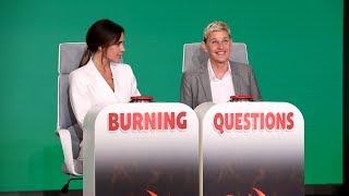 Victoria Beckham Answers Ellen's Extra Spicy 'Burning Questions'