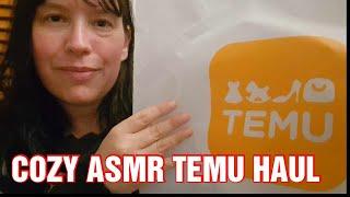 #asmr  A Tingly COZY TEMU HAUL  (whispered)