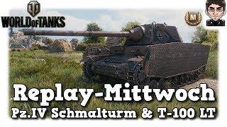 World of Tanks - Pz. IV Schmalturm & T-100 LT, snipern & aggressiv scouten [deutsch | Replay]