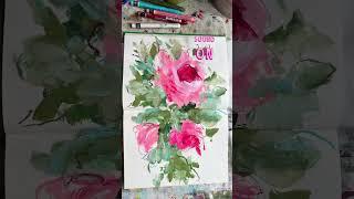 Have FUN! Pull out your sketchbooks & enjoy yourself. #sketchbook #sketchbookart #paintingflowers