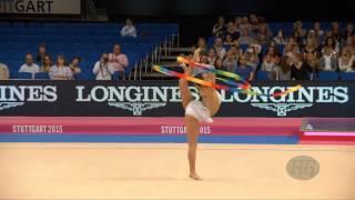 Fatma Magdy SALMAN (EGY) 2015 Rhythmic Worlds Stuttgart - Qualifications Ribbon