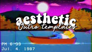Aesthetic animated outro templates free no text