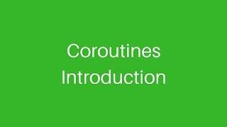 Android Kotlin Coroutines Introduction