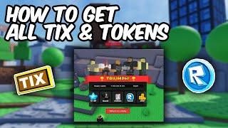 HOW TO GET ALL THE TIX AND TOKENS IN TDS | Tower Defense Simulator | ROBLOX