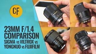 23mm f/1.4 lens comparison: Sigma, Viltrox, Yongnuo, & Fujifilm