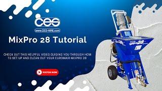 Euromair MixPro 28 Rendering and Floor Screed Machine Tutorial