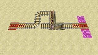 Minecart Return Station for Long One-Way Trips -- Minecraft Redstone Tutorial