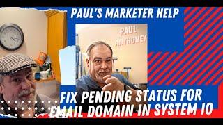 How to Fix email Domain pending Status in Systeme IO