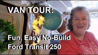 VAN TOUR: Elizabeth’s No-Build Ford Transit 250 short wheelbase