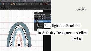 Ein digitales Produkt in Affinity Designer erstellen: Regenbogen