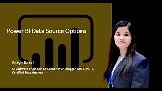 Power BI Data Source Options