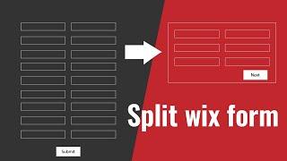 Split wix long form using wix multi state box