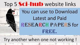 how to download research papers free | how to download research papers from sci hub in 2022