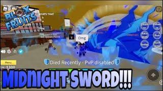 Moderator Using [MIDNIGHT BLADE] in | Blox Fruits Update 12