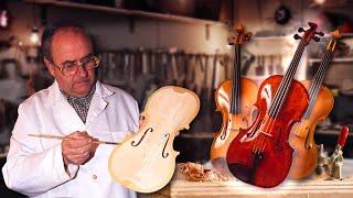 VIOLIN handcrafted by an expert LUTHIER. Step by step manufacturing of this instrument