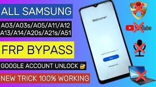 All Samsung A03/A03s/A05/A11/A12/A13/A14/A20s/A21s/A51 || FRP Bypass || Google Account New Security