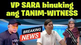 VP SARA binuking ang tanim witness