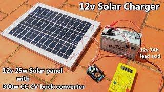 12v Solar Battery Charger using CC CV Buck Converter Controller | 12v 7Ah lead acid | POWER GEN