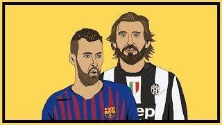 Andrea Pirlo v Sergio Busquets: The Deep Lying Midfielder