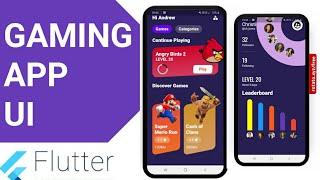 Flutter : Gaming App UI | Flutter Speed Code