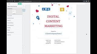 Digital Content Marketing Proposal