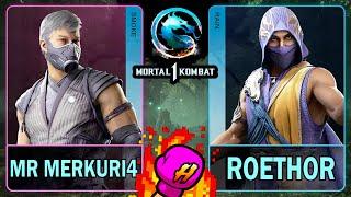 MK1 Mr Merkuri4 (SMOKE) VS Roethor (RAIN)Mortal Kombat 14K 60ᶠᵖˢ