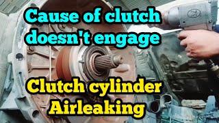 I shift transmission Clutch Not engage | Clutch Malfunction solving problem | Gearbox Removing