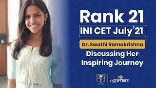 #Rank21 in #INICET 2021 Dr. Swathi discussing her inspiring journey with Dr. Thameem