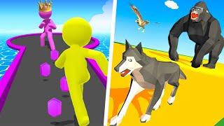 Giant Rush | Epic Animal Hop & Smash Run 3D - Gameplay Walkthrough Max Levels (Part 1)