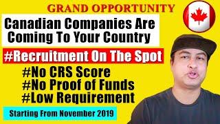 BIG NEWS!! International Recruitment Event 2019 | GRAND OPPORTUNITY To Immigrate to Canada