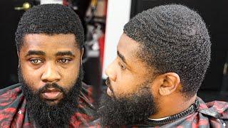 CLIENT PAYS $150 FOR THIS HAIRCUT! / LOW BALD TAPER/ FADED BEARD/ BARBER TUTORIAL