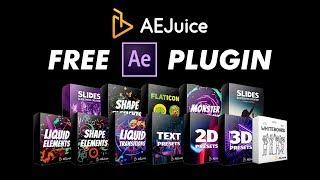 After Effects Tutorial - FREE Liquid Elements, Easy Transitions, and More! | AEJuice