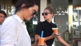 Kendall Jenner And Gigi Hadid Get Frozen Yogurt