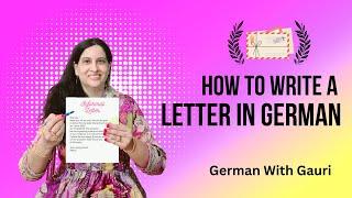 Letter Writing in German | How to write an informal letter in German A1 | German With Gauri