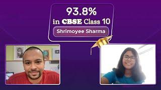 93.8% in CBSE | Class 10 | Shrimoyee Sharma#byjus#success #successstories cbseclass10 #proudparents