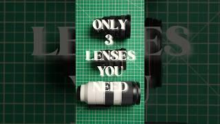 Only 3 Lenses You Need As A Filmmaker