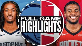 GRIZZLIES at ROCKETS | FULL GAME HIGHLIGHTS | January 13, 2025