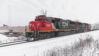 Canadian National ex-Oakway SD60's in Minnesota