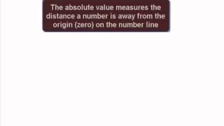 College Algebra - Absolute Value of a Constant Example