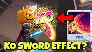 Using New Sword Effect In Bedwars (Blockman Go)