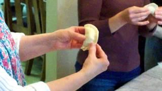 How to fill pierogi and seal edges with decorative twist