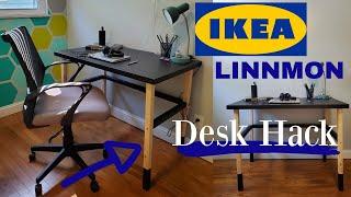 Ikea Linnmon Desk Hack | DIY dipped legs | Desk for work at home, Homeschooling, Virtural Schooling