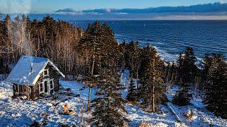 Braving EXTREME COLD in Remote Cabin on Lake Superior (-40ºF)