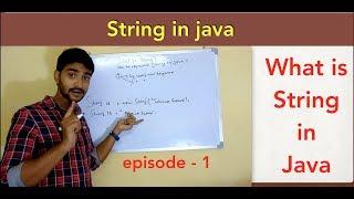 What is string and  how to represent string in java  || java string api || Episode - 1